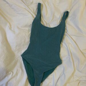 Onia teal green one piece swimsuit